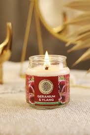 Geranium & Ylang Natural Scented Candles